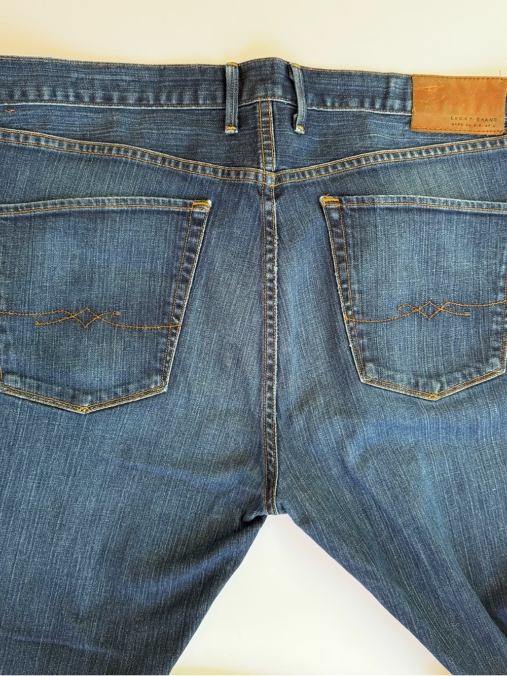 Men’s Vintage Lucky Brand🍀 Jeans Size 38 x 30 Rare White Oak Cone Denim - Picture 3 of 15